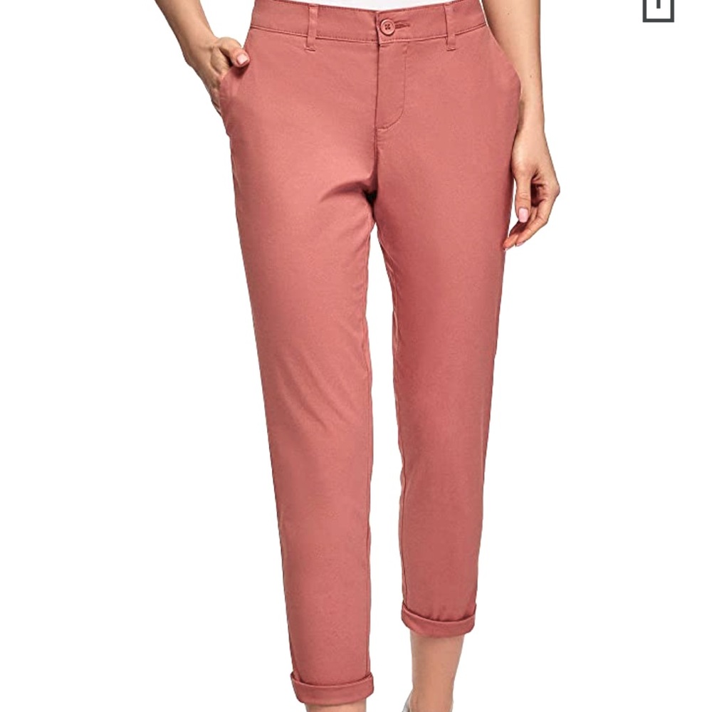 OOdji ultra Cotton Cropped Pants Trousers Pink Blush Size 6-8